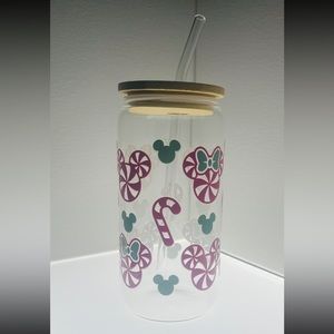 Hand made 16 oz glass tumblr